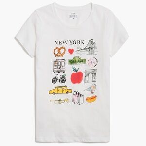J.Crew Factory New York City graphic Collector Tee Size M NWT